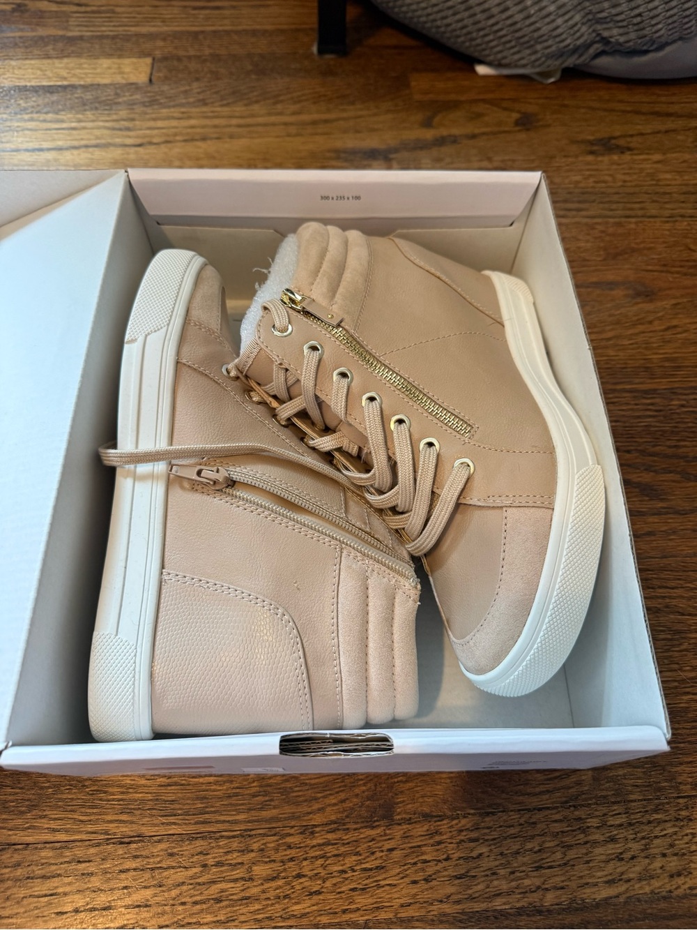 ALDO Women's High-Top Lace-Up Sneakers in Blush